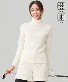 23区GOLF 【WOMEN】グランサーモリブ モックネック 保温性抜群なのに着膨れ感軽減 お出かけにも◎