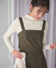 Feroux 【古畑星夏さん着用・セットアイテム】刺繍ポイント ニット × ジャンパー スカート