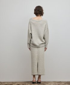 GRACE CONTINENTAL ラメフェザーニットスカート