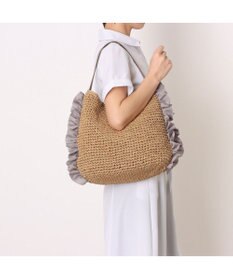 UNBILLION カシュカシュ cachecache / サイドフリルワンンハンドルトート カゴバッグ