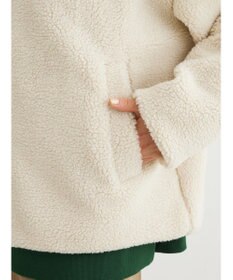 Green Parks スタンドカラーボアブルゾン