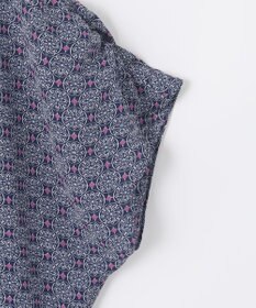 自由区 【洗える・XSサイズあり】アラベスクプリント ブラウス