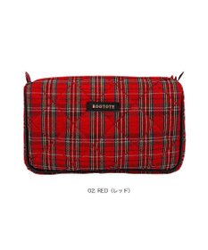 ROOTOTE 3620【トートのおともに】WR.ポーチ.チェックキルト-C
