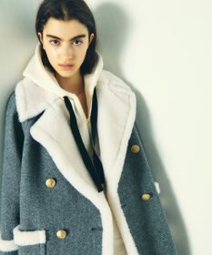 GRACE CONTINENTAL ボアカラーPコート