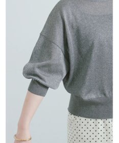 Te chichi ラメシアー前後2WAY5分袖カーディガン