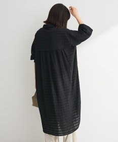 Green Parks シアーチェックシャツワンピース