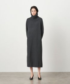 ATON WOOL MOULINE | タートルネックドレス