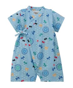 MIKI HOUSE HOT BISCUITS 総柄 ベビー甚平オール ギフトセット【BOX付き】