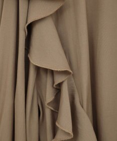 YECCA VECCA ラッフルリボンロングブラウス