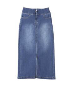 YECCA VECCA フロントZIPハイウエストデニムスカート