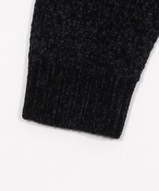 WEGO 【ユニセックス着用ITEM】ベロアモールワンポイントZIPカーディガン