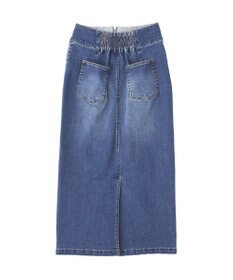 YECCA VECCA フロントZIPハイウエストデニムスカート