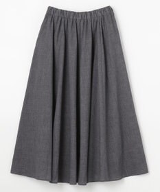 ANY 【ウエストゴム】シャンブレーライク スカート