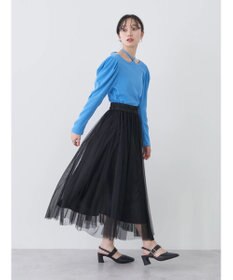 earth music&ecology チュールフレアスカート