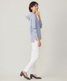 J.PRESS LADIES L 【洗える】HOODIE ニット パーカー