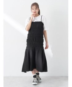 earth music&ecology ２ｗａｙシャーリングキャミワンピース