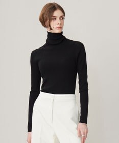 ICB 【CLASSY.1月号掲載・新色追加・洗える】エクストラファインメリノ タートルネックプルオーバー