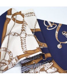 Marca ＜秋の新色！＞【Marcaオリジナル】ベルト＆グレンチェック剣先  シルクツイル 剣先スカーフ