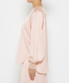 uncrave 【洗濯機洗い可】サテン ブラウス（uncrave WHITE）