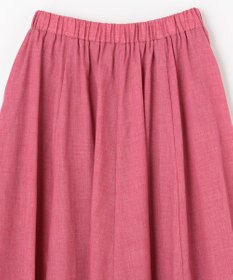 ANY 【ウエストゴム】シャンブレーライク スカート