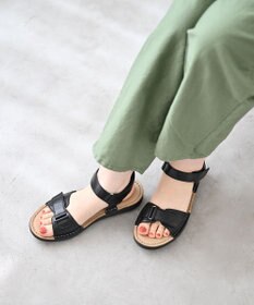 Pointer 本革 甲幅調整 超軽量マジックテープ付きサンダル