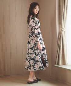 Feroux 【洗える】フラワープリント ワンピース