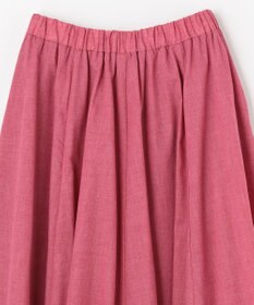 ANY 【ウエストゴム】シャンブレーライク スカート