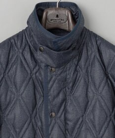 GOTAIRIKU 【仕事で着用可】ブライトシャンブレー キルティング ドレスダウン