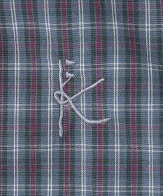 組曲 KIDS 【110-140㎝】チェックラッフル ブラウス