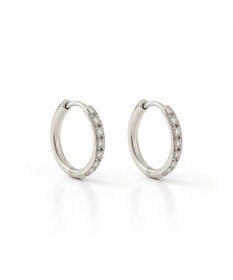 blancotokyo 【金属アレルギー対応】ジルコニアフープピアス CLARA