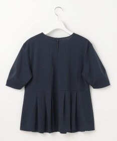 自由区 【接触冷感・UVカット・吸水速乾・抗菌防臭・洗える】ハイツイストポンチペプラム カットソー