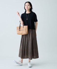 ANY 【2SET】ニット×チェックスカートセット