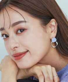 Tiaclasse カラーメタルリングピアス