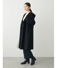 Green Parks フード付き裏ボアロングコーディガン