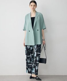 ICB L FluidBackSatin ハーフスリーブジャケット