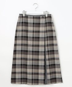 J.PRESS LADIES 【洗える】テトロンレーヨン/ウール milledタータン スカート