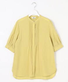 J.PRESS LADIES 【WEB限定カラーあり・洗える】ラミーポプリン バンドカラー ブラウス