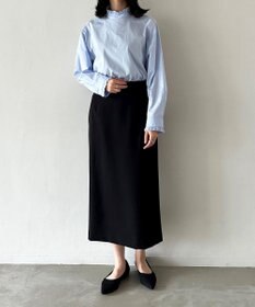 UNFILO 【選べる着丈】ダブルクロスＩラインスカート