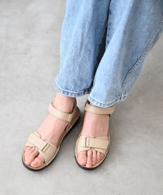 Pointer 本革 甲幅調整 超軽量マジックテープ付きサンダル