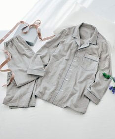 ワコール／睡眠科学 パジャマ 長袖 長ズボン 綿100%(本体) 三重ガーゼ メンズ YGX568 睡眠科学／ワコール