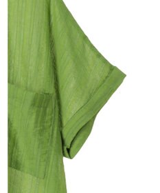 Green Parks シアーストライプショート丈シャツ