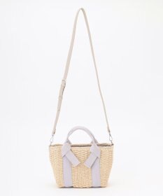 LA BAGAGERIE 【MONICA】リボンハンドル2WAYかごバッグ