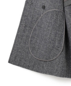 ICB WoolRever ノーカラーショートコート
