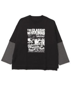 WEGO フェイクレイヤードグラフィックT（LS）