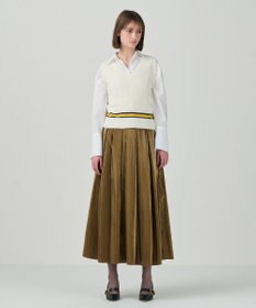 GRACE CONTINENTAL シャギーバイカラーニットノースリーブ