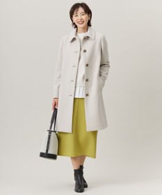 J.PRESS LADIES ショートビーバー ステンカラー コート