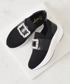 Bridget Birkin 【Bridget Birkin】ビジューバックルニットスニーカー