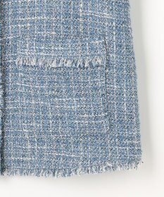 自由区 ファンシーノットツイード ジレ