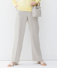 23区 【セットアップ対応/洗える】アイアスマットストレッチ テーパード パンツ