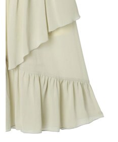 earth music&ecology シアー楊柳アシメティアードスカート